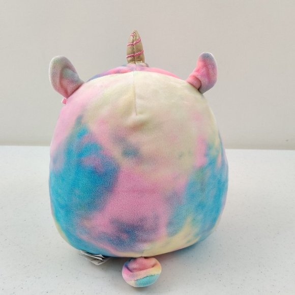 SQUISHMALLOW Lucy the Llama UNICORN with Daisy Rainbow Pastel 8" Stuffed Animal - Picture 4 of 9